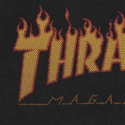 Футболка Thrasher Flame Halftone T-shirt Black