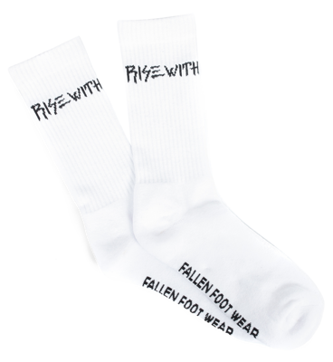 Носки Fallen RISE WITH II SOCK WHITE BLACK