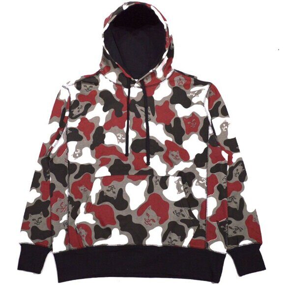 Camo shop red hoodie