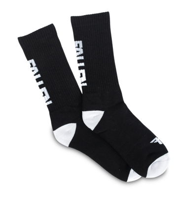 Носки Fallen BACK LOGO SOCK BLACK WHITE