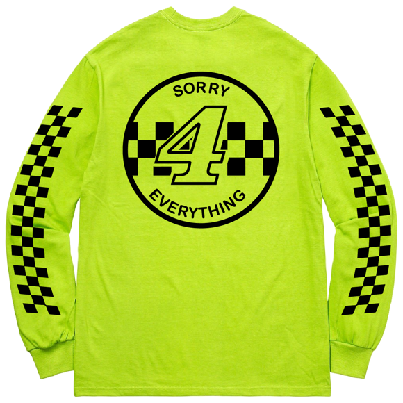 Лонгслив Succ Sorry For Everything Long Sleeve Safety Green