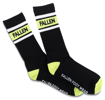 Носки Fallen UNI II SOCK BLACK LIME