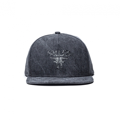 Кепка Fallen INSIGNIA FLAT WASHED BLACK SPIDER WEB